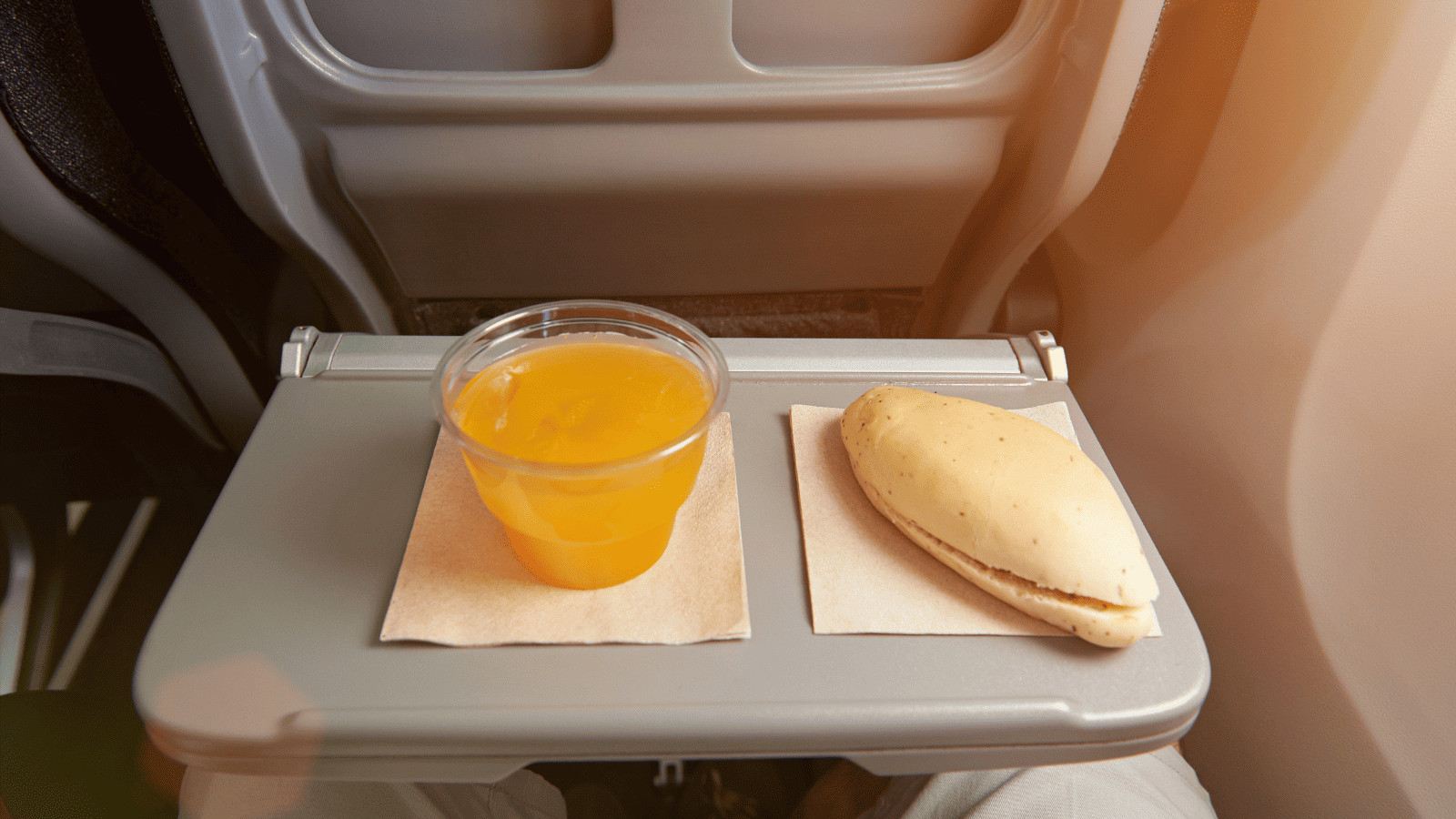 Food on Tray Table