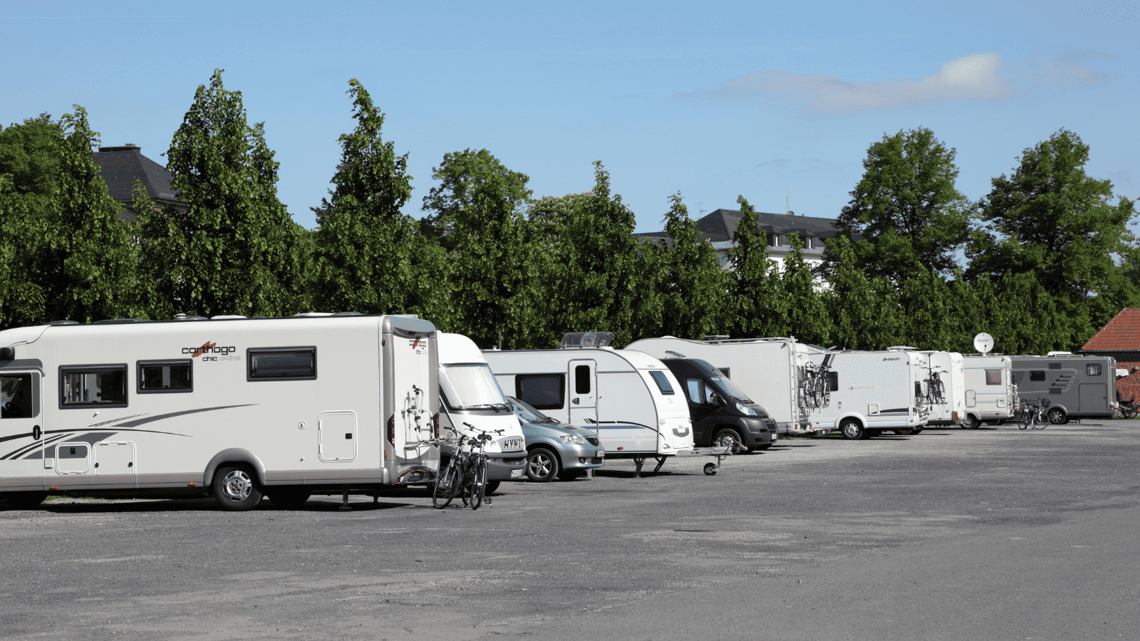 Parked RVs