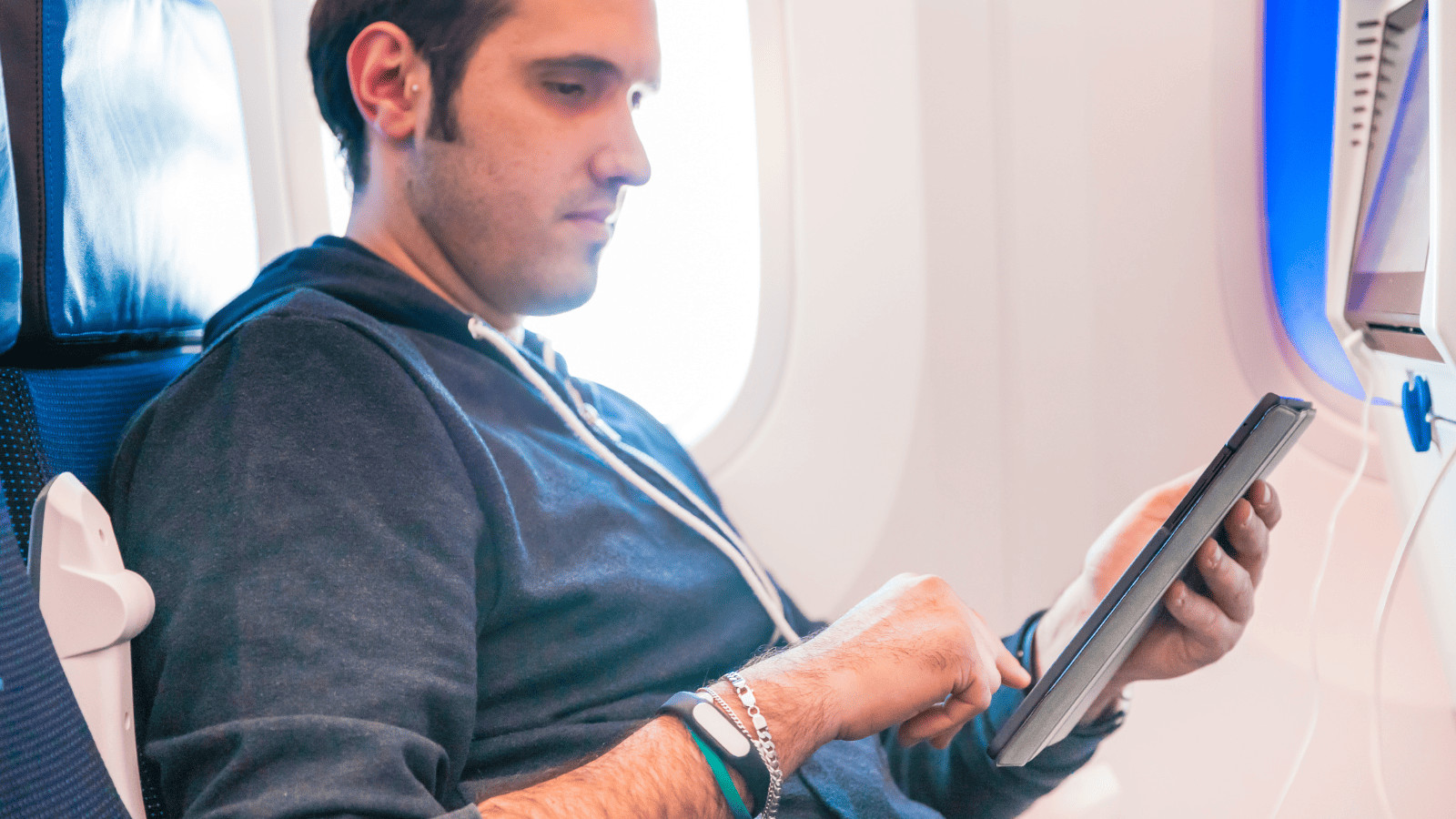 Reading on a Plane