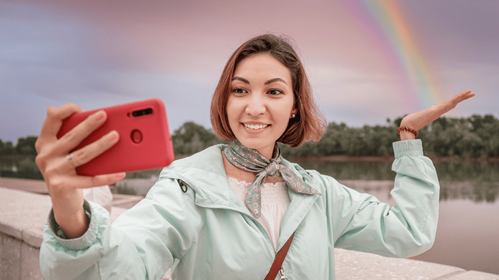 Data at Risk: 11 Travel Habits That Threaten Your Cybersecurity 4 Woman using smartphone