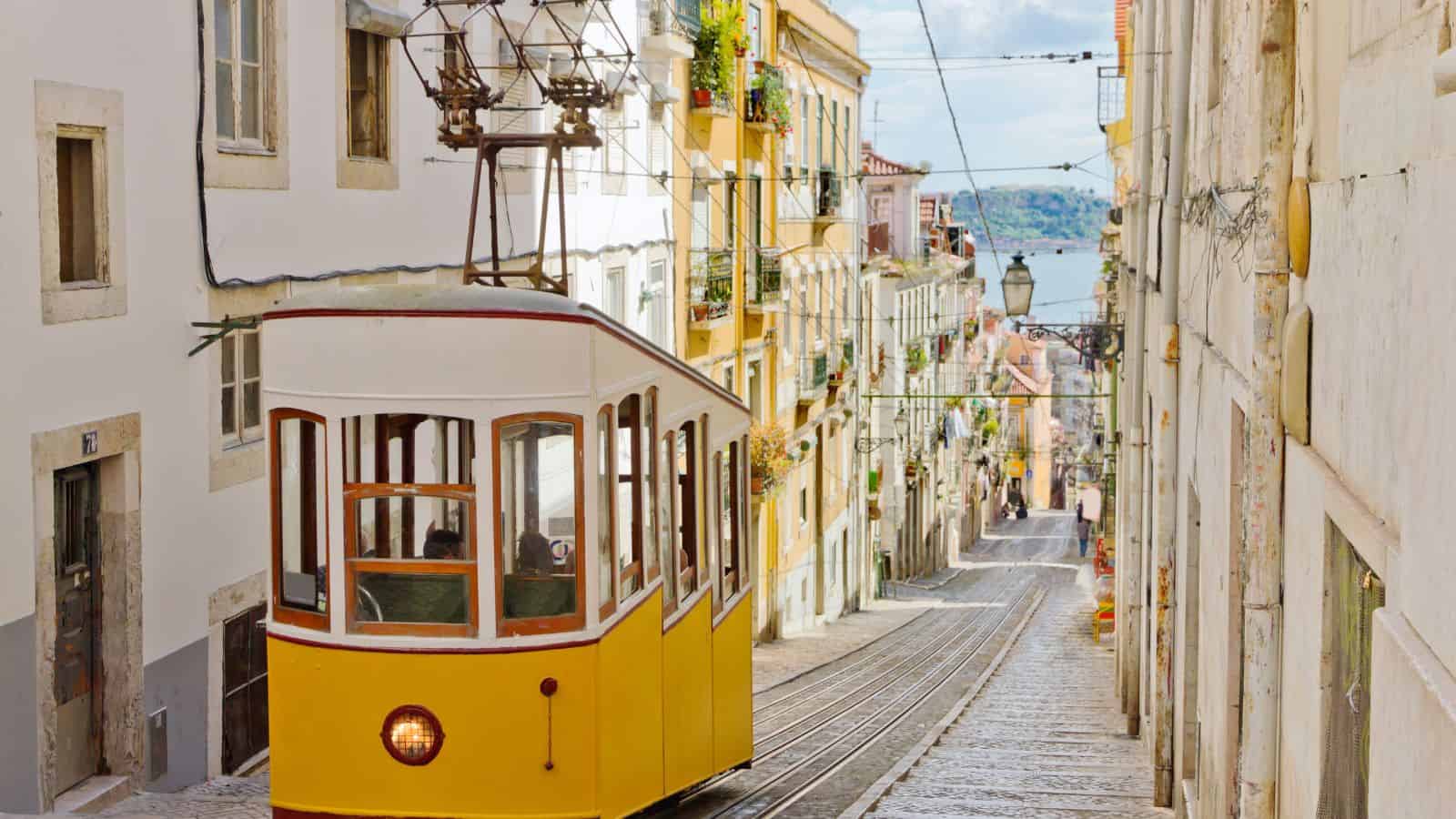 Trolley in Lisbon Portugal