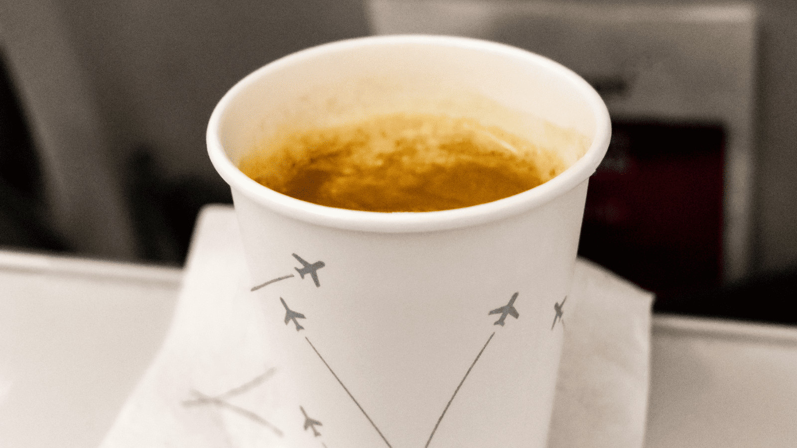 Coffee on a Plane