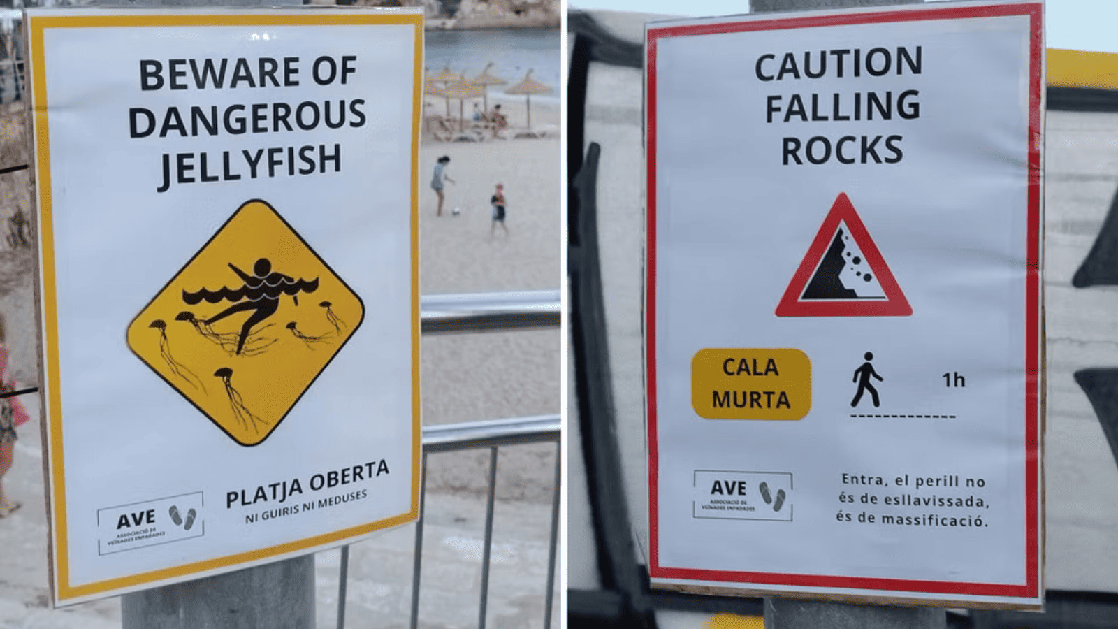 Fake Signs Used to Scare Off Tourists in Spain