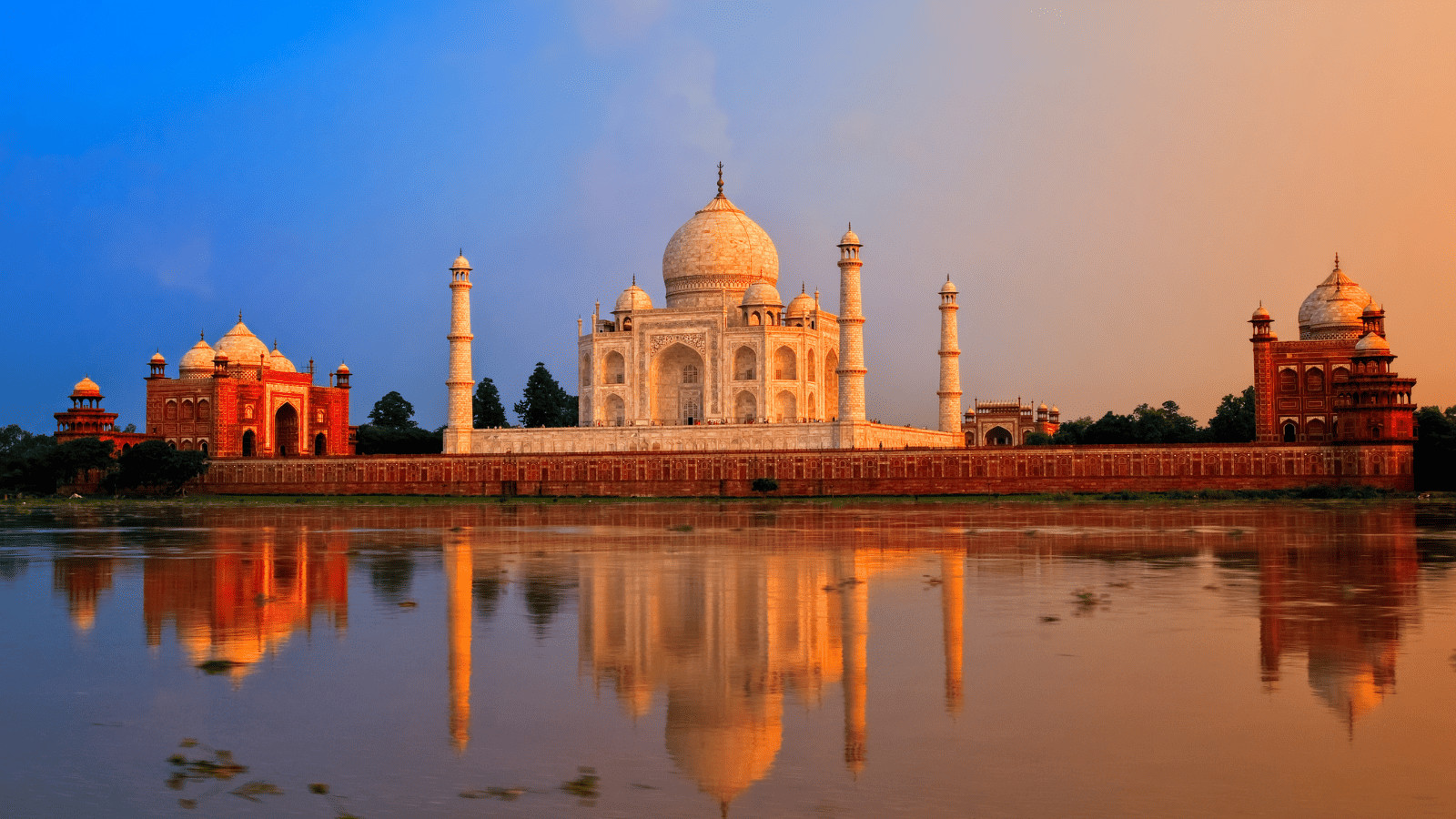 Discover the World's Most Beautiful Sunsets 1 Taj Mahal Sunset