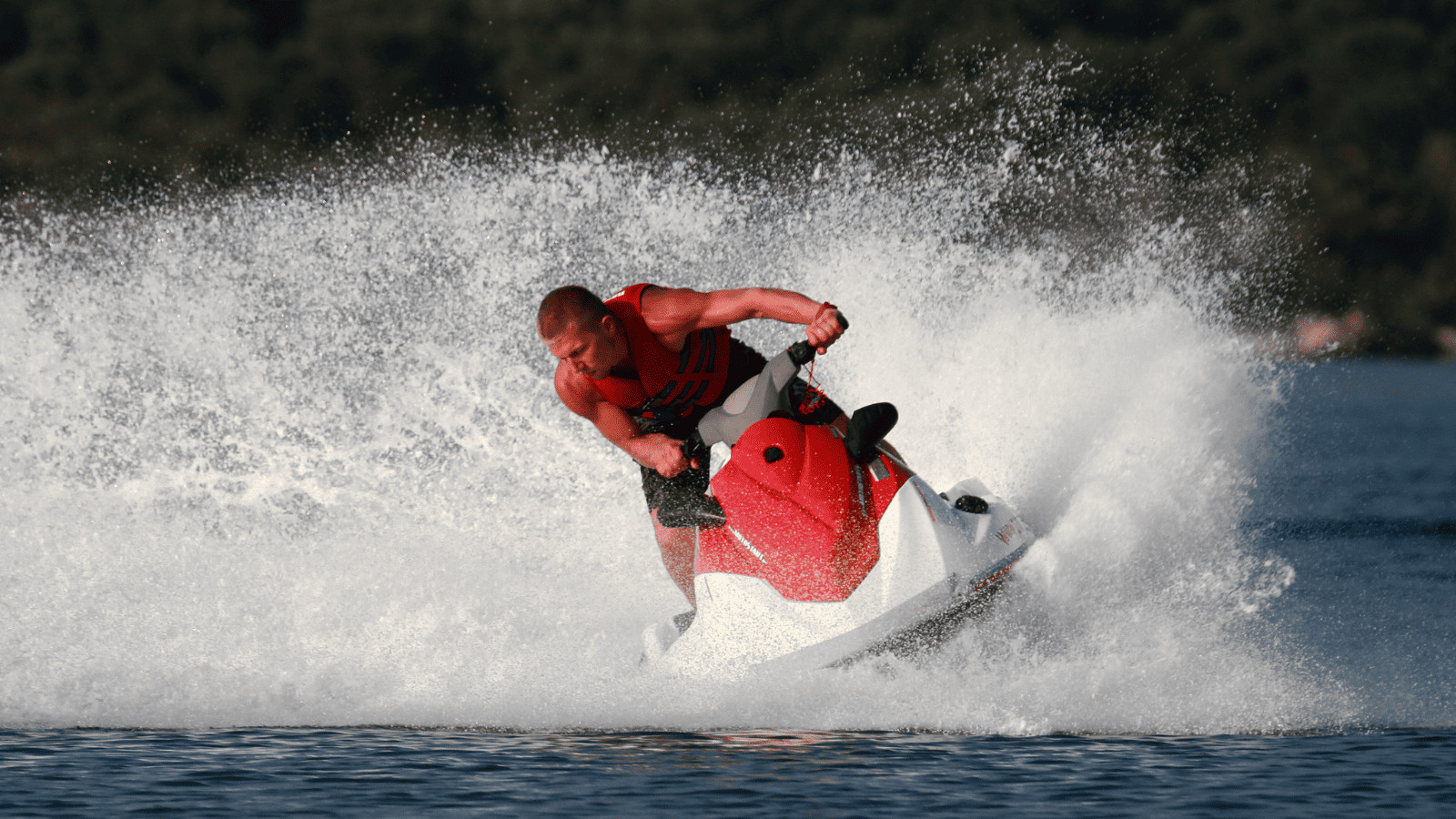 Jet skiing