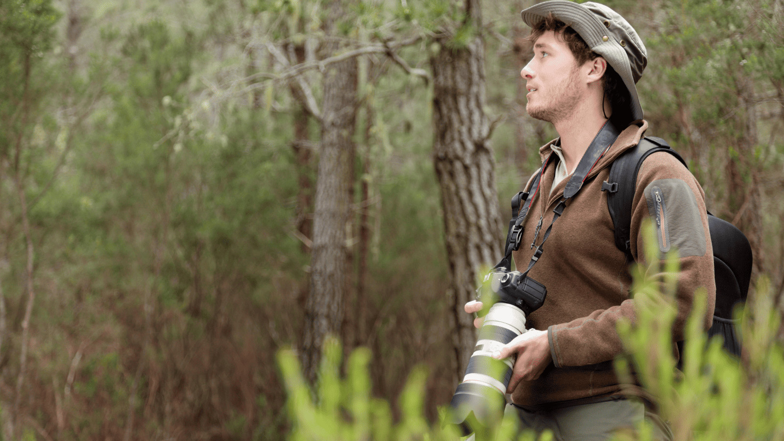Photographer in nature