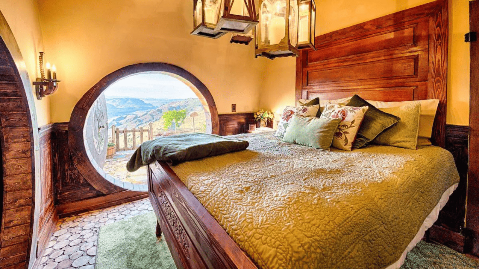 Lights, Camera, Airbnb: 11 TV and Film-Inspired Stays 1 Hobbit-hole Airbnb