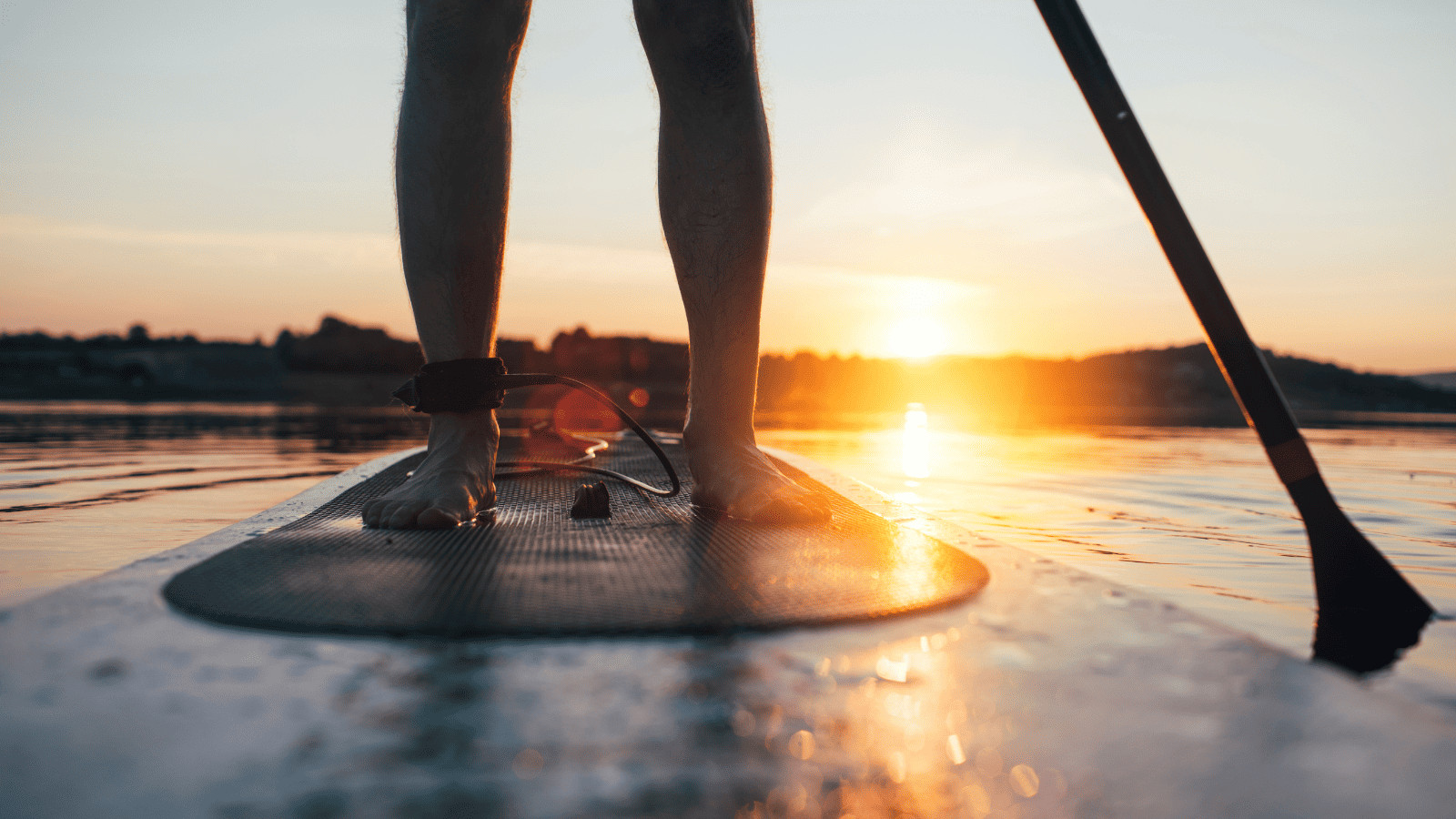 Paddleboard sunset