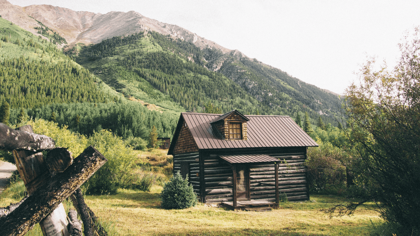 Mountain wooden cabin