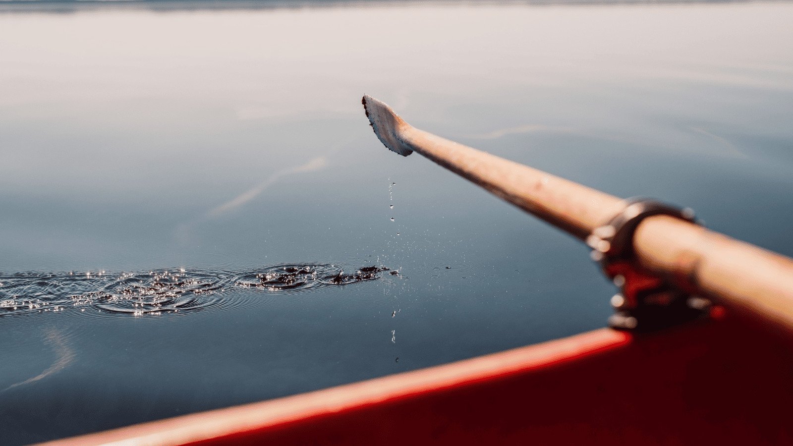 Boat and oar