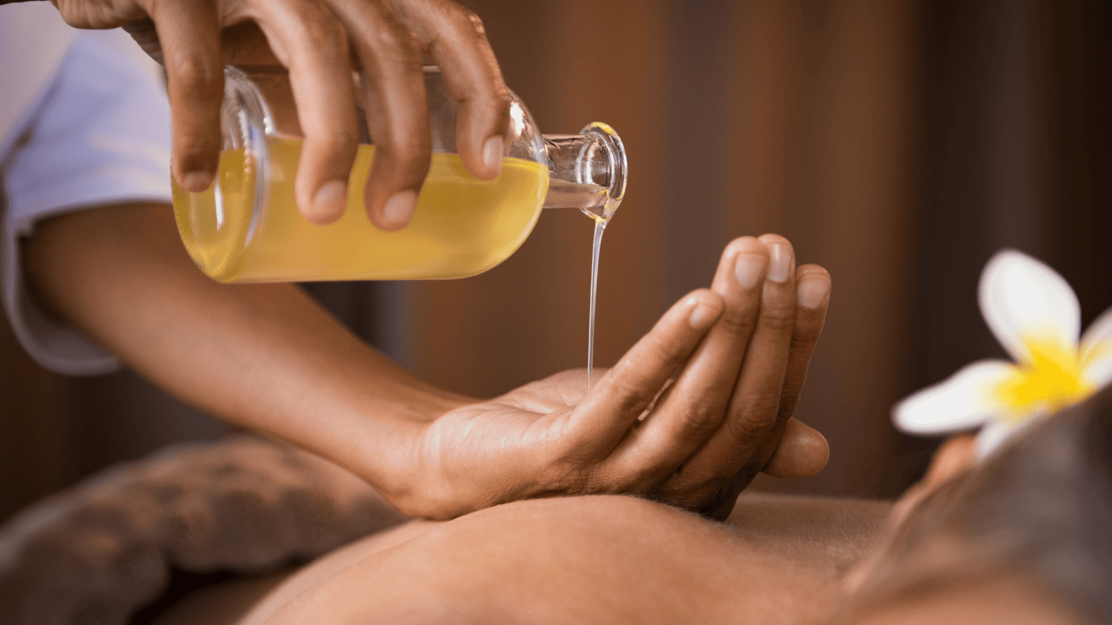 Massage with oil