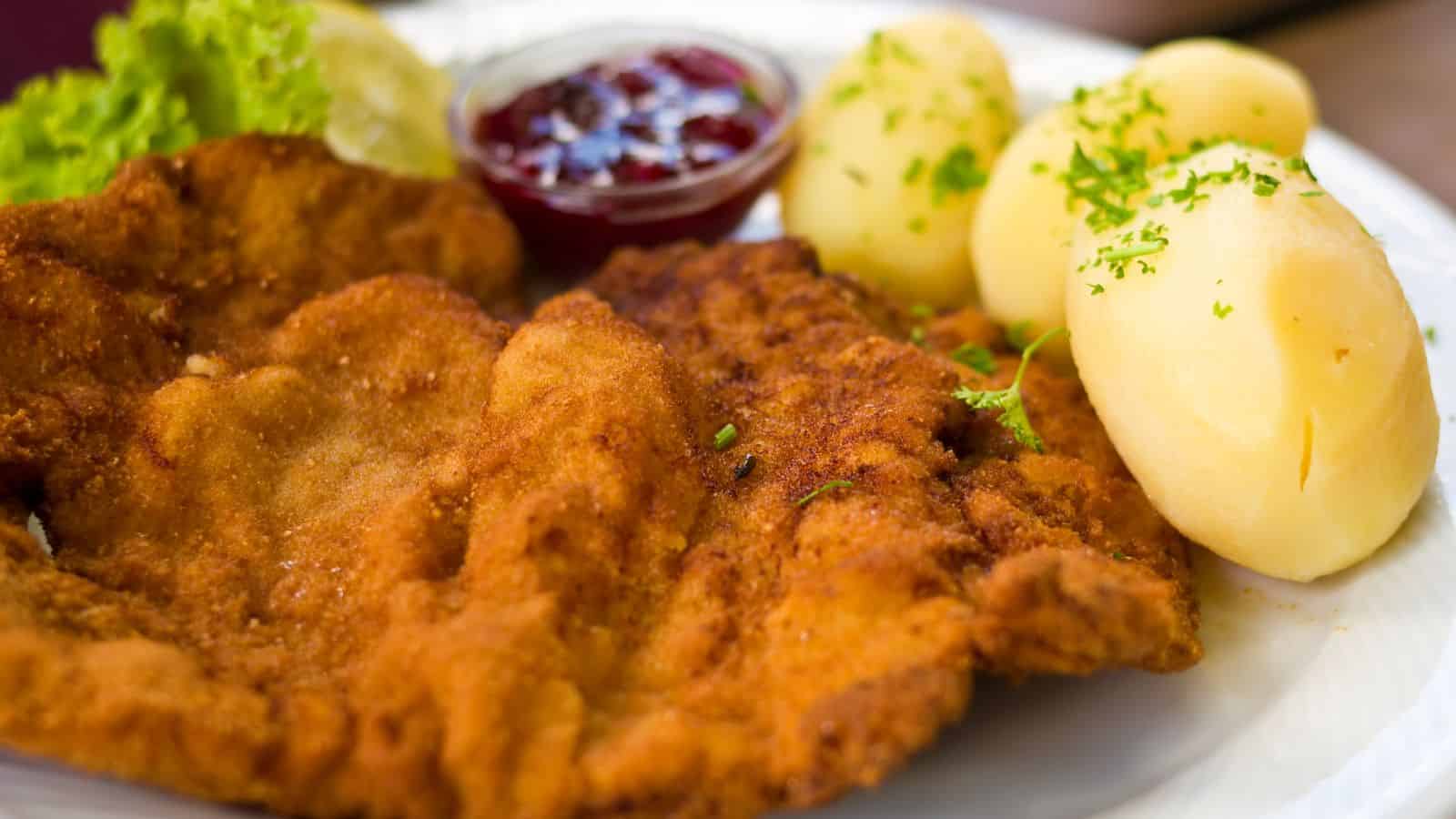 Wiener schnitzel in Vienna