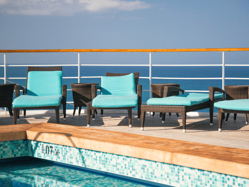 10 Things You MUST Avoid: Never Do These Things on a Cruise 2 Deck chairs on a cruise - never do these things on a cruise