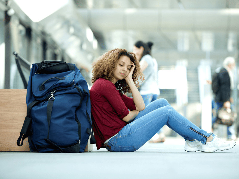 Beware: These 10 Terrible 'Travel Hacks' Could Ruin Your Trip 3 Tired traveler