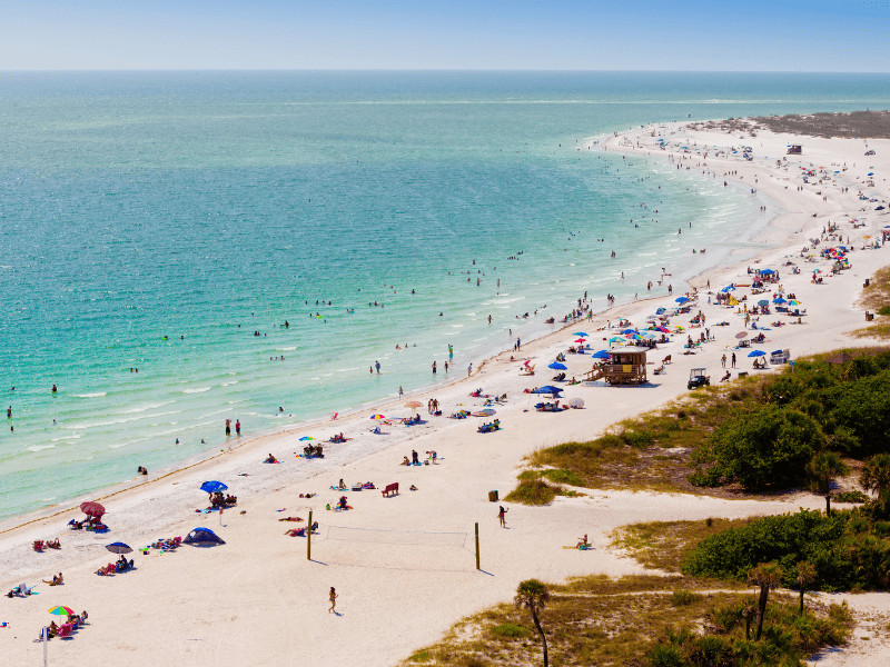 30 Florida Retirement Towns Ranked by How Overrated They Really Are 3 Sarasota, Florida coastline