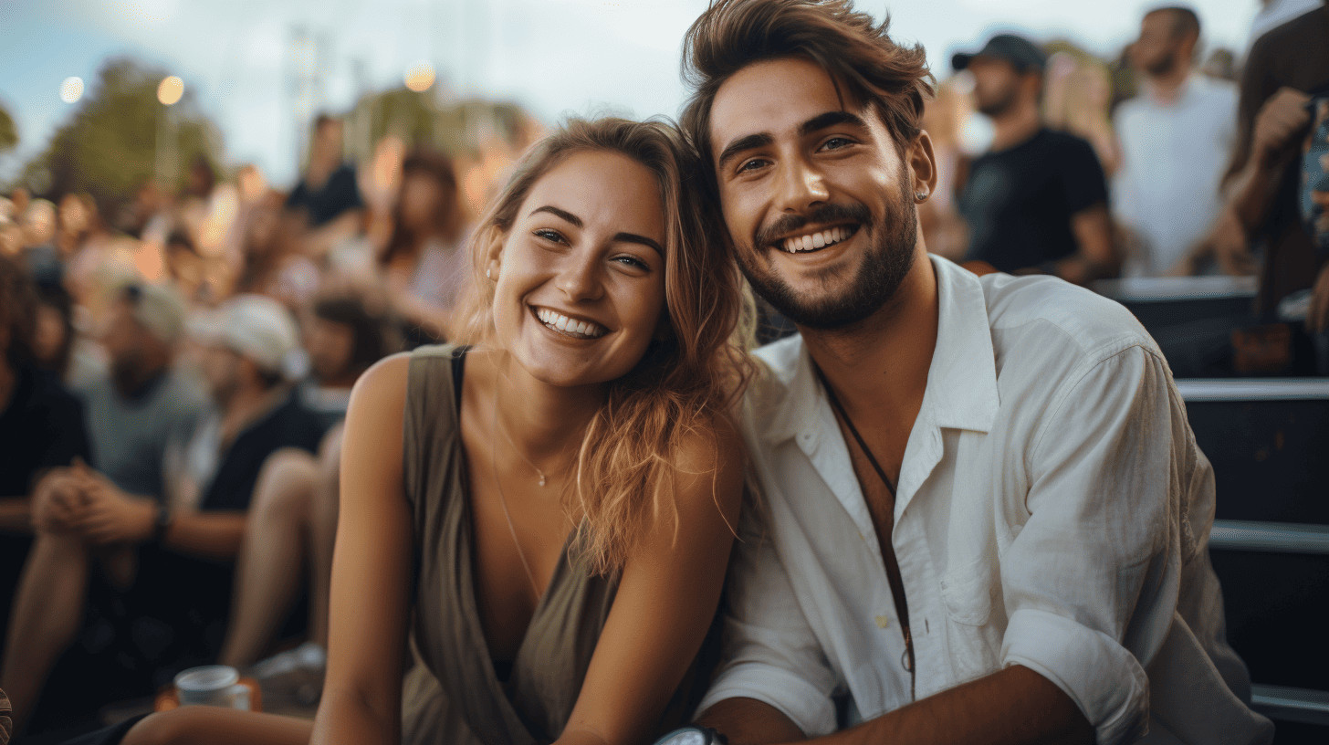 Are Concerts the New Vacation? Expedia's 2024 Forecast Reveals 70% of Travelers Say Yes! 1 Couple at a concert