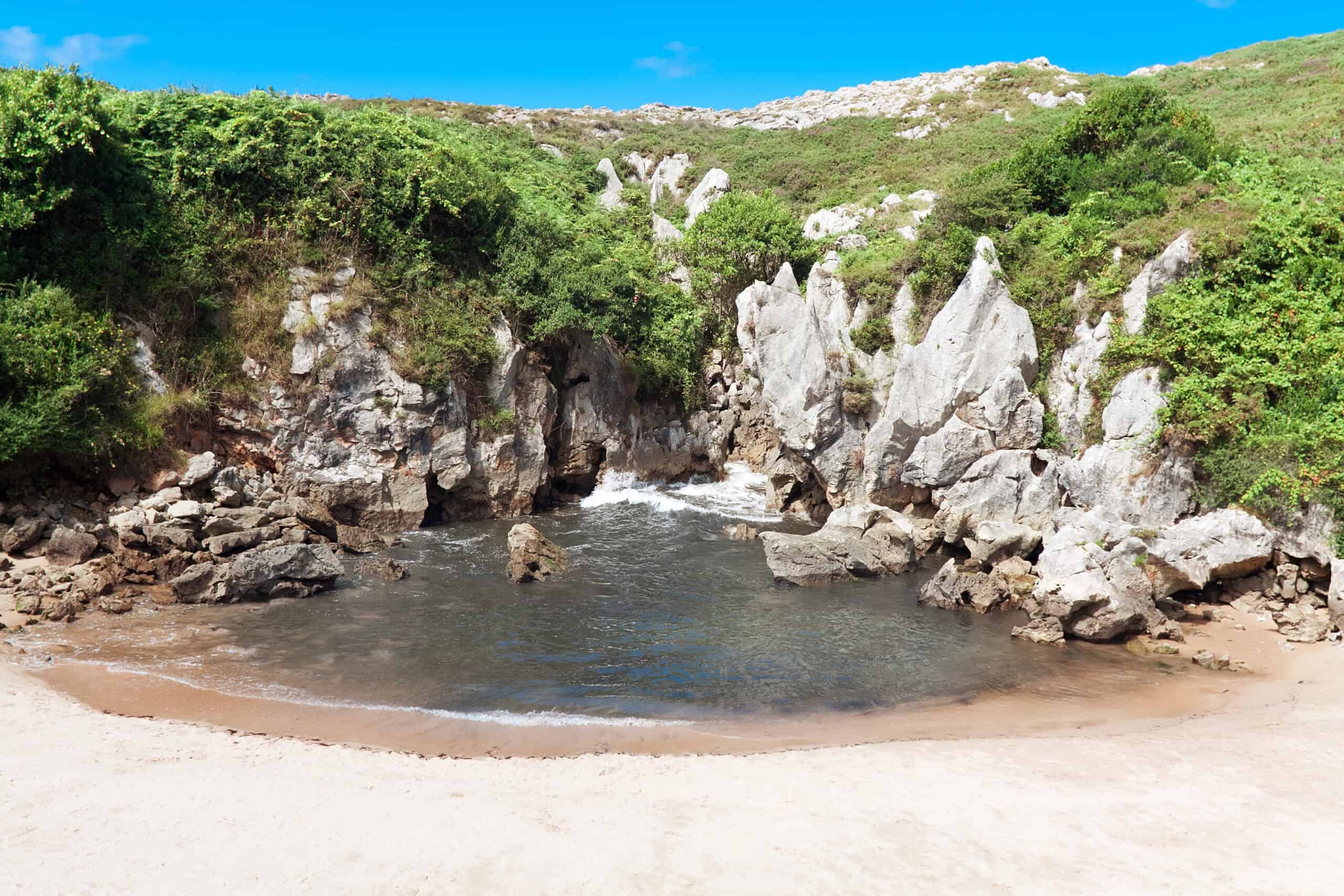 Gulpiyuri Beach, Asturias, Spain