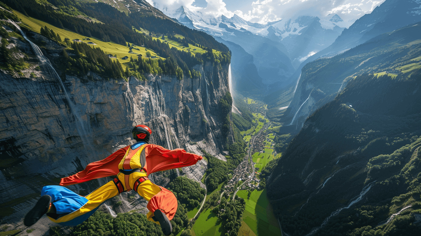 10 Adventure Sports You Must Try Around the World 8 Wingsuit Flying in Lauterbrunnen Valley, Switzerland