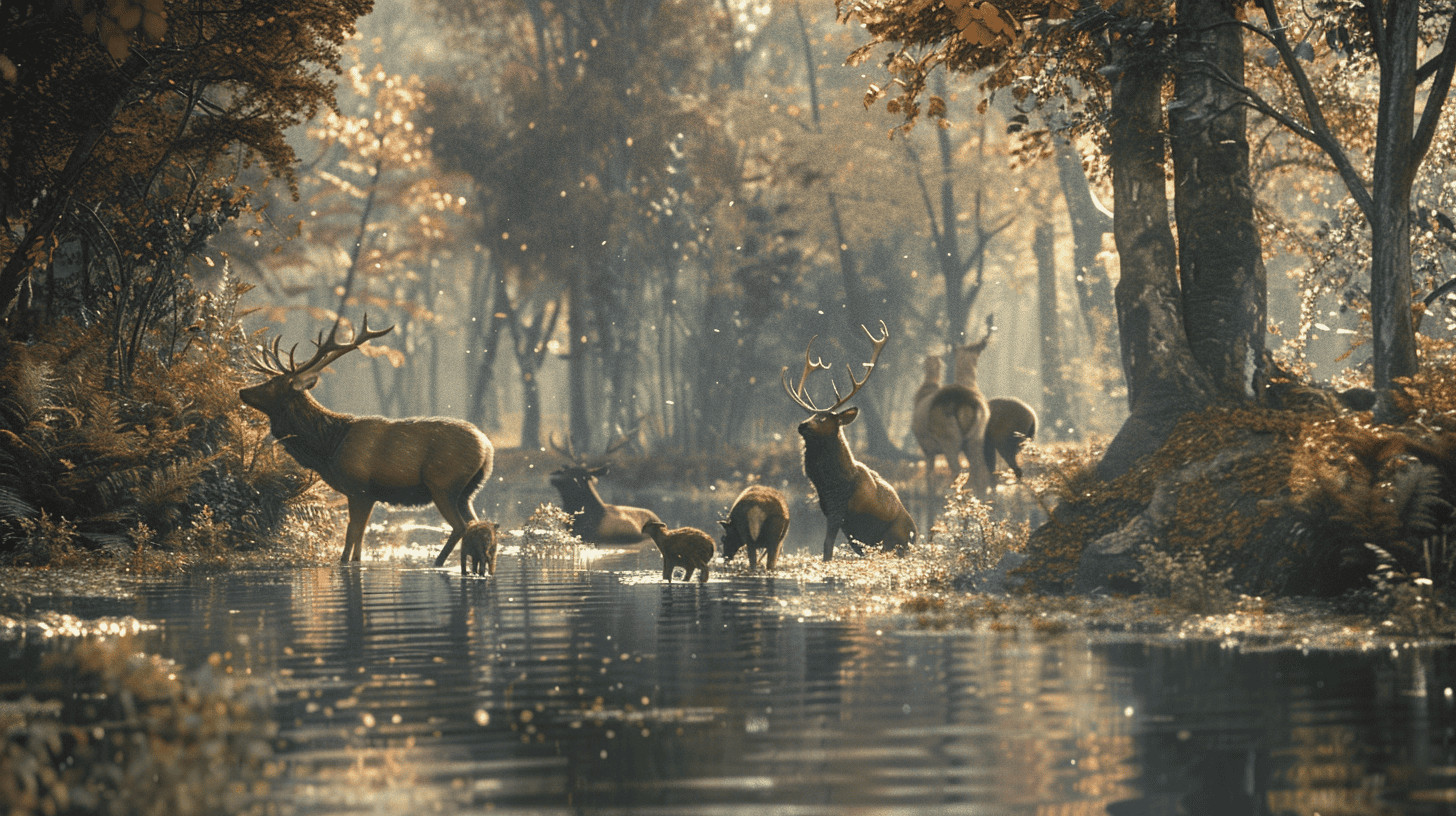 10 Benefits of Traveling During the Off-Season 8 deer on a pond in the forest