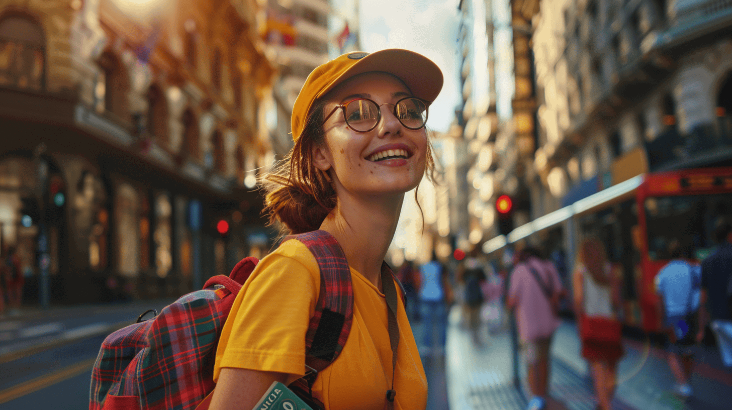 12 Tips for Traveling Sustainably and Reducing Your Carbon Footprint 10 girl in a yellow cap and T-shirt