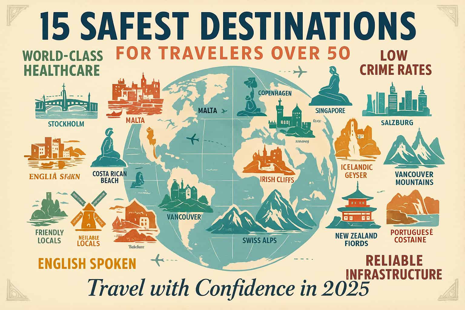 15 Safest International Destinations for Older Travelers