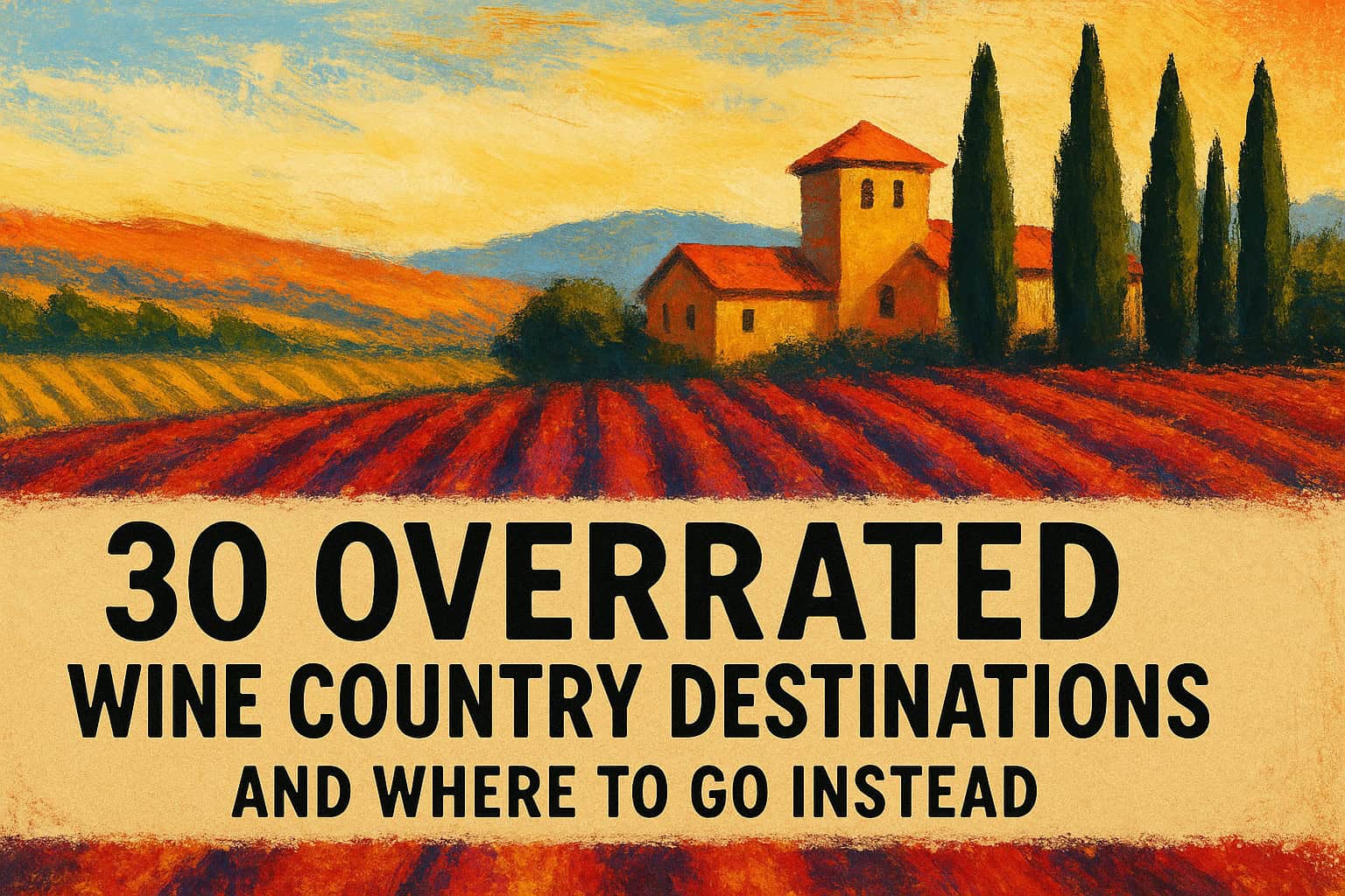 30 Overrated Wine Country Destinations (And Where to Go Instead)
