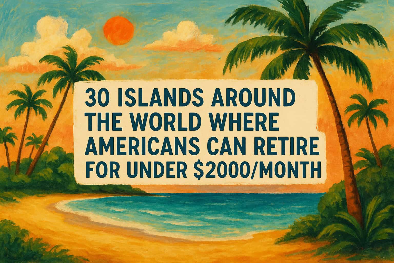 30 Islands Around the World Where Americans Can Retire for Under $2,000/Month