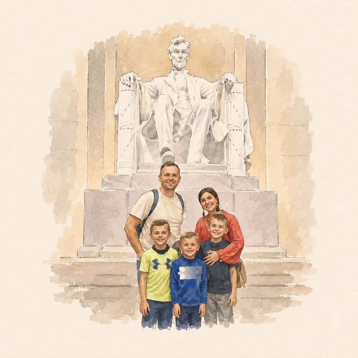 Storybook illustration based on our photograph: dc