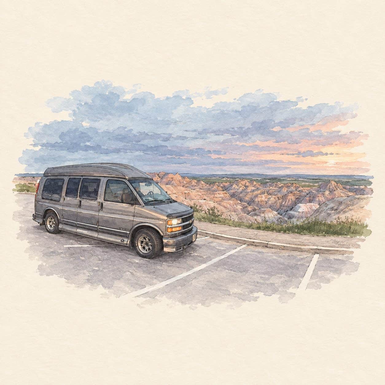 Storybook illustration based on our photograph: were off