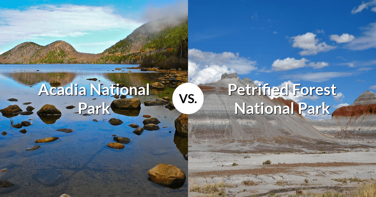Acadia National Park vs Petrified Forest National Park
