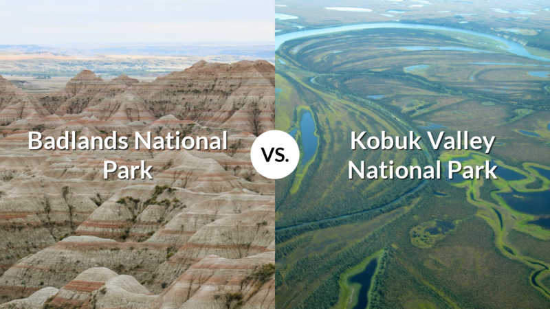 Badlands National Park vs Kobuk Valley National Park