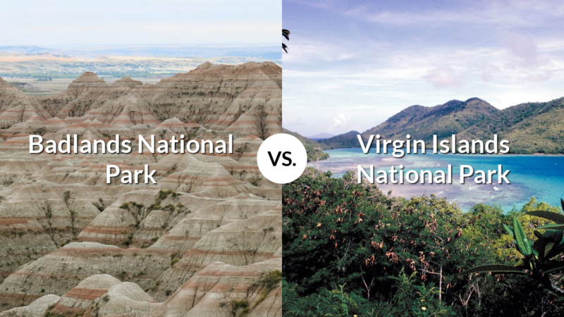 Badlands National Park vs Virgin Islands National Park