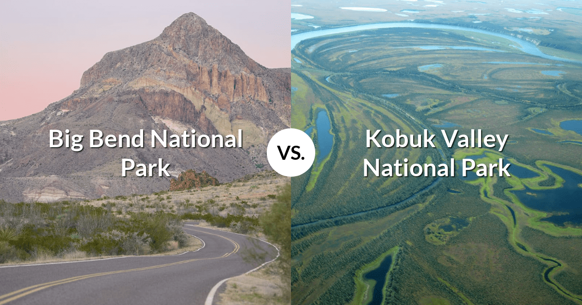 Big Bend National Park vs Kobuk Valley National Park