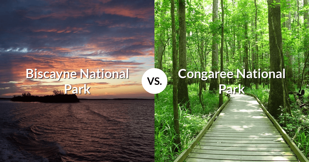 Biscayne National Park vs Congaree National Park