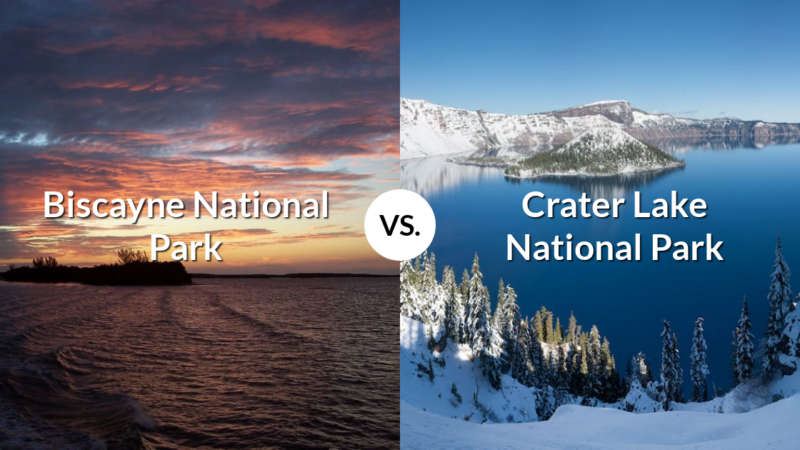 Biscayne National Park vs Crater Lake National Park