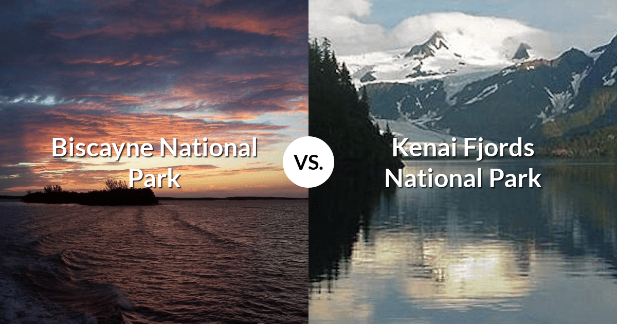 Biscayne National Park vs Kenai Fjords National Park