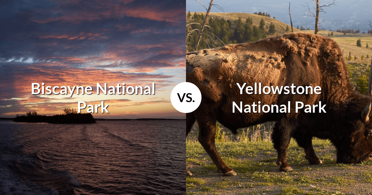 Biscayne National Park vs Yellowstone National Park