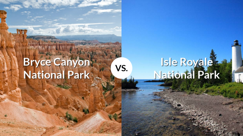 Bryce Canyon National Park vs Isle Royale National Park