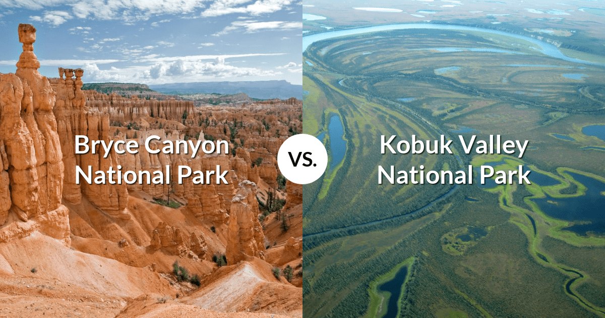 Bryce Canyon National Park vs Kobuk Valley National Park