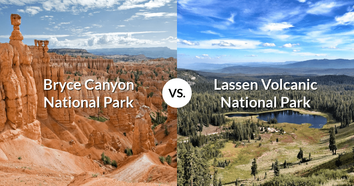 Bryce Canyon National Park vs Lassen Volcanic National Park