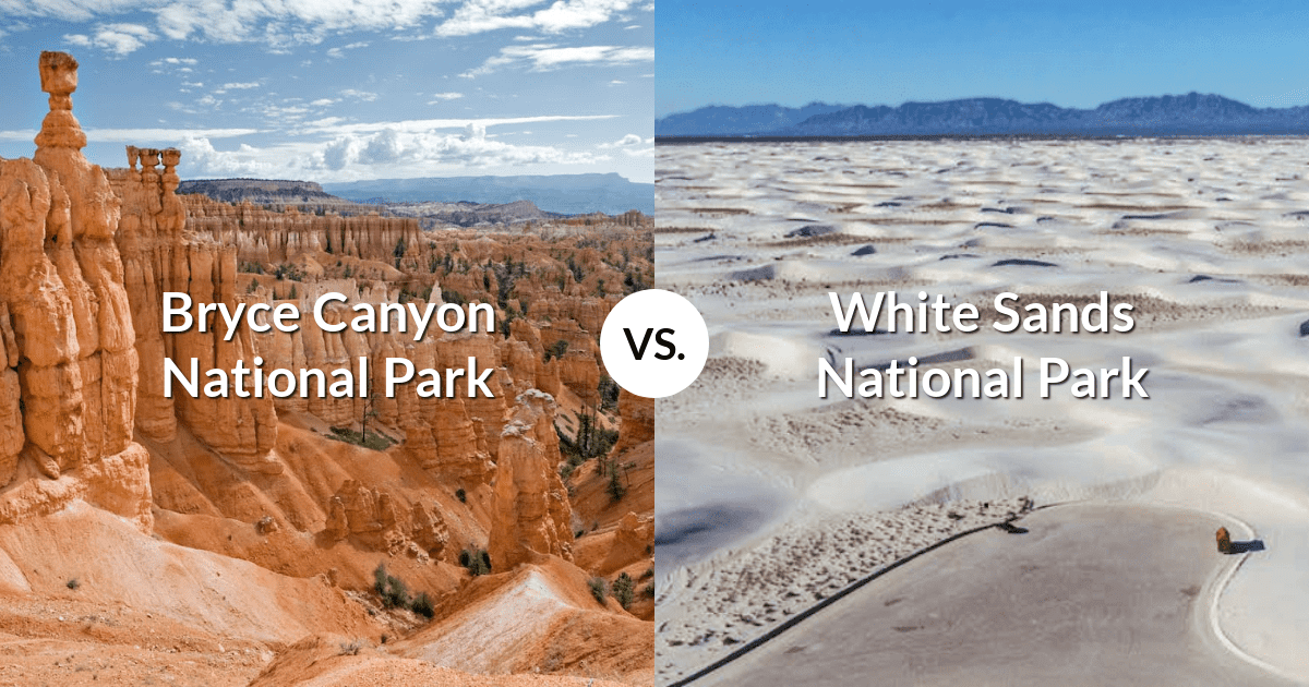 Bryce Canyon National Park vs White Sands National Park
