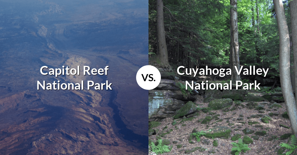 Capitol Reef National Park vs Cuyahoga Valley National Park