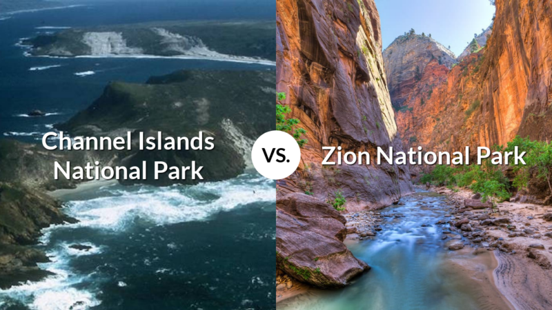 Channel Islands National Park vs Zion National Park