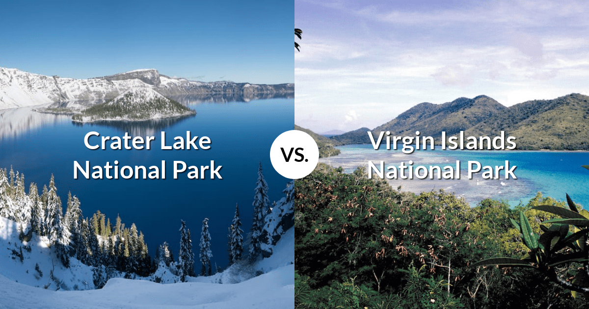Crater Lake National Park vs Virgin Islands National Park