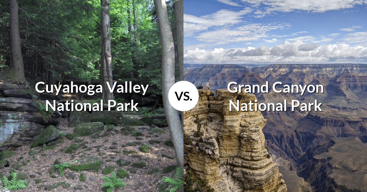 Cuyahoga Valley National Park vs Grand Canyon National Park