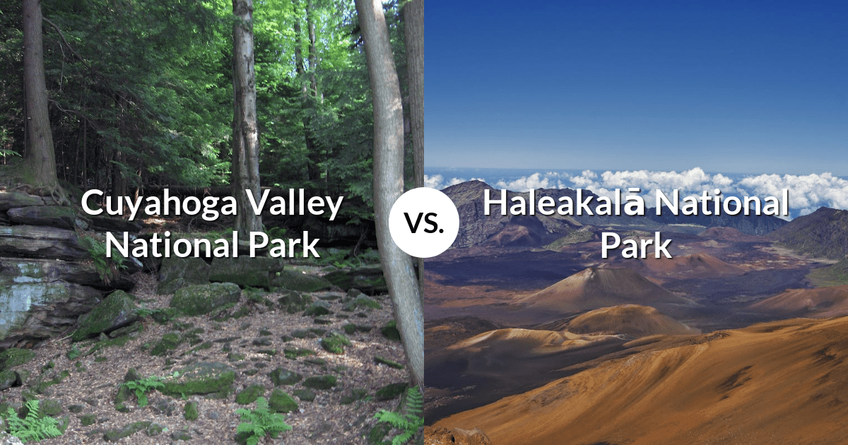 Cuyahoga Valley National Park vs Haleakalā National Park
