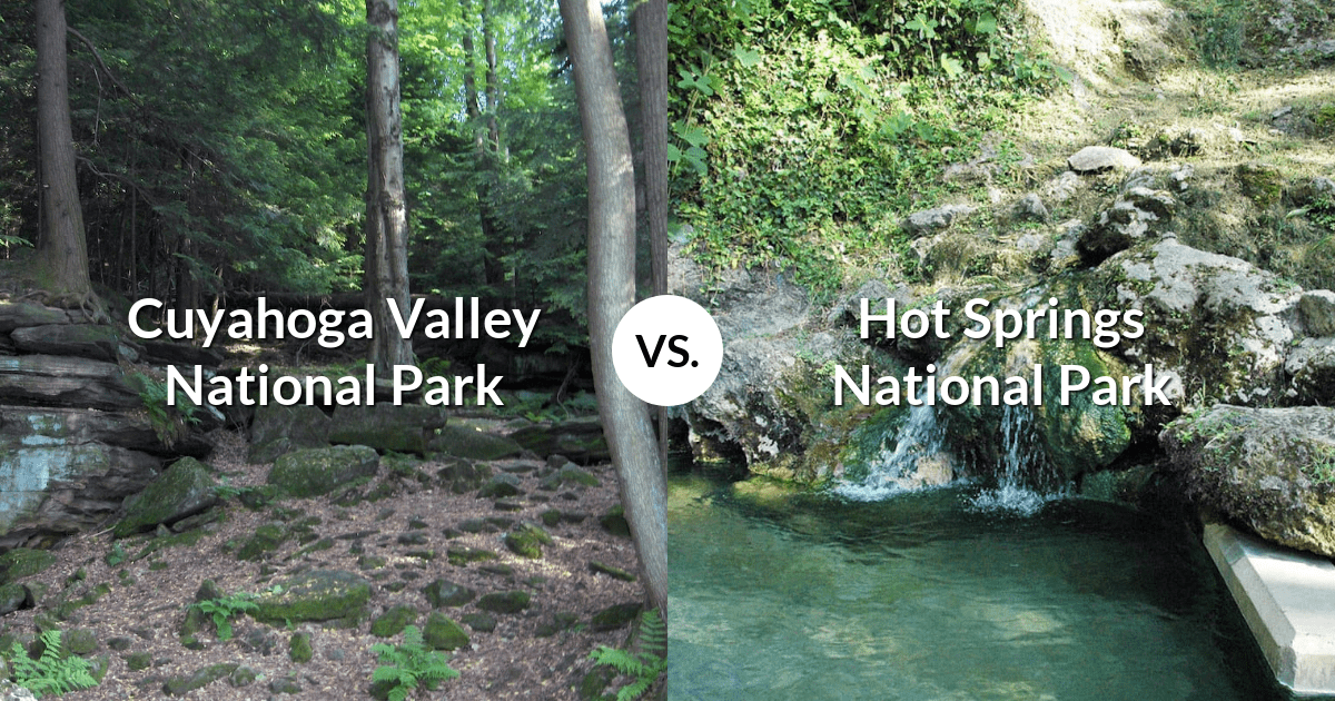 Cuyahoga Valley National Park vs Hot Springs National Park