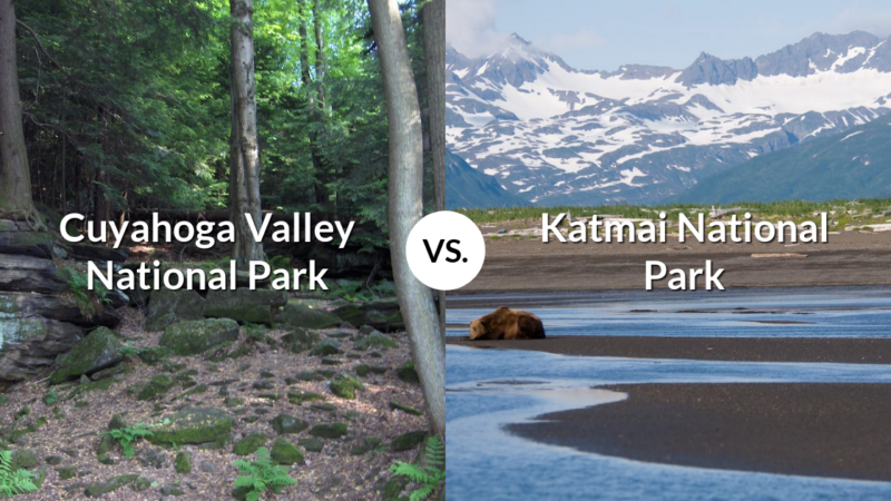 Cuyahoga Valley National Park vs Katmai National Park & Preserve