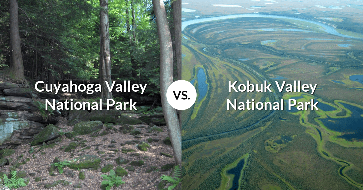 Cuyahoga Valley National Park vs Kobuk Valley National Park