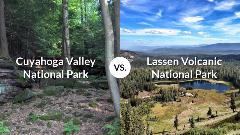 Cuyahoga Valley National Park vs Lassen Volcanic National Park
